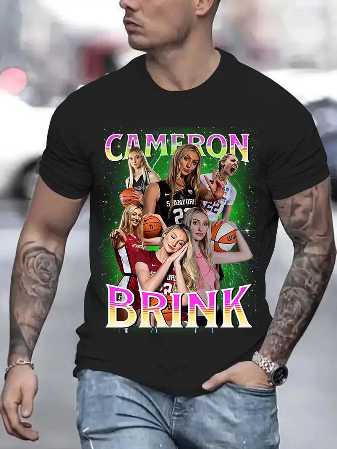 Cameron Brink Bootleg Shirt Cameron Brink Tshirt Vintage 90s Shirt Graphic Tee Retro Shirt Basketball Shirt Gift For Mom Gift Fo