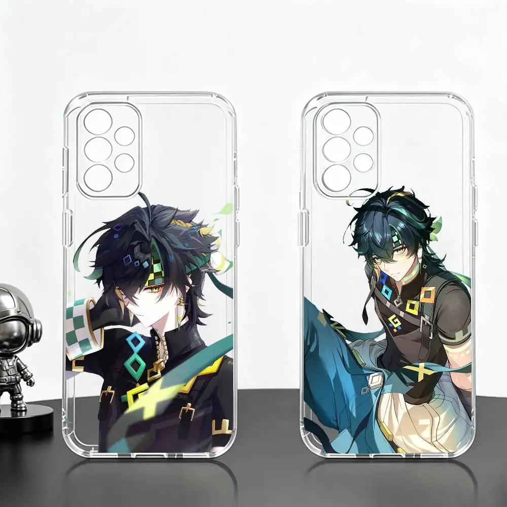 Cool K-Kinich Genshin  Phone Case Transparent Silicone Soft For Samsung S25,S24,S21,S22,S23,S30,Ultra,S20,Plus,Fe