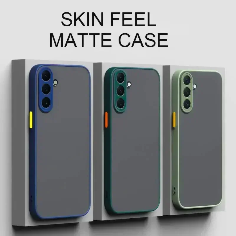 Matte Hard Case Für Samsung Galaxy A16 A06 A55 A54 A53 A52 A35 A34 A33 A24 A14 A25 A23 A35 A15 A05 A05S Silikon Zurück Abdeckung – Detail 1