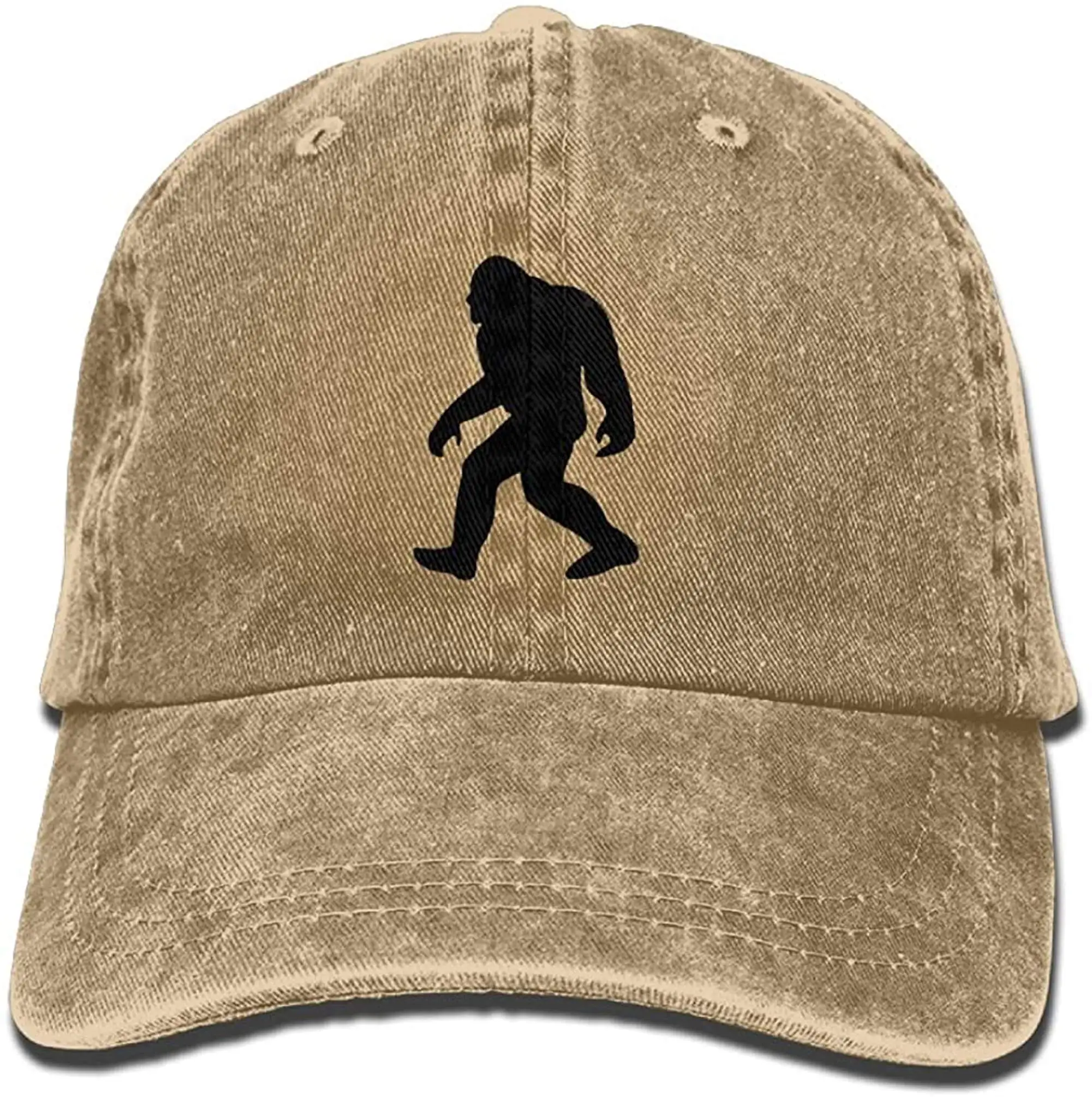 Men's Bigfoot Baseball Caps Adjustable Cowboy Vintage Dad Hat Trucker Hats for Men Women Denim Hats Outdoor Casual Sport