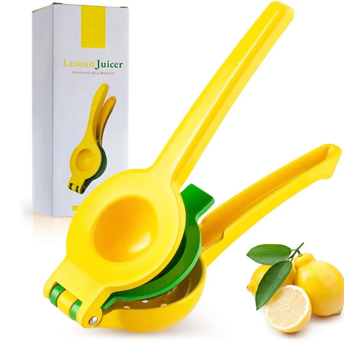Metal Hand Press Citrus Juicer Heavy Duty Manual Lemon Squeezer Easy Clean Handheld Lime Juicer for Orange Lemon Lime