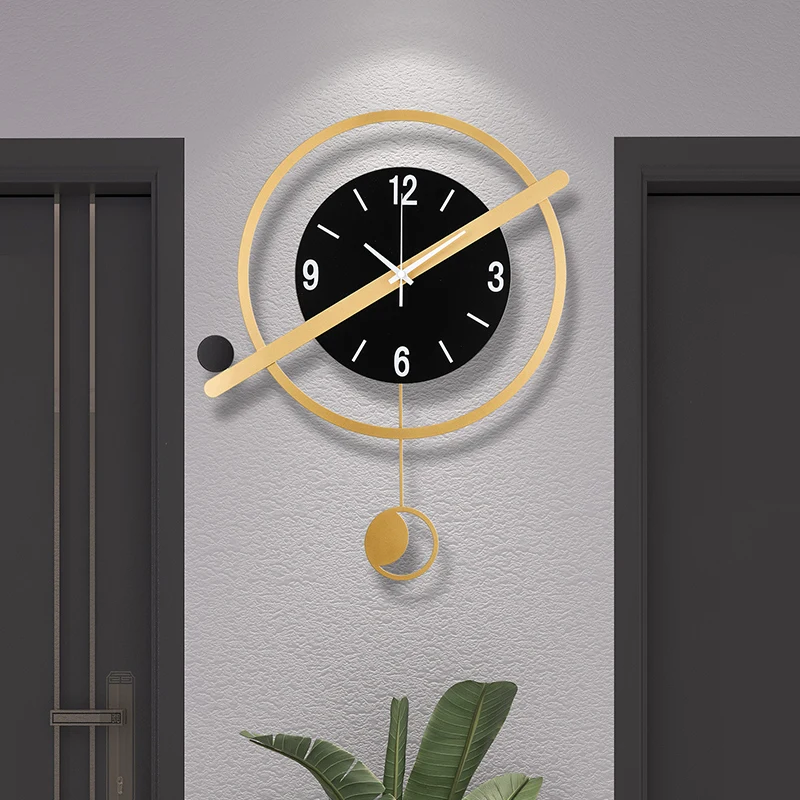 Wall Clock Luxury Quiet Classroom Gaming Wall Clock Decoration Nordic  Furniture Home
