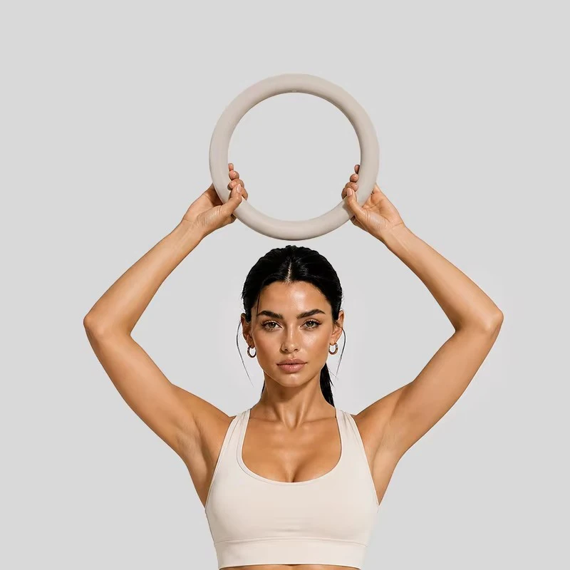 Custom Logo Silicone Iron Weighted Pilates Ring Non Slip Full Body Yoga Fitness Training Ring Weights Poilates Yoga Accessories