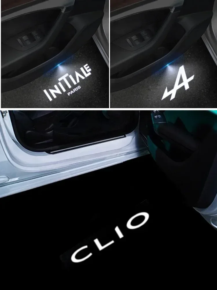 INITIALE A Logo Wireless Courtesy Car Door Projector LED Welcome Lights For Megane Koleos Clio Fluence Kadjar Captur Talisman