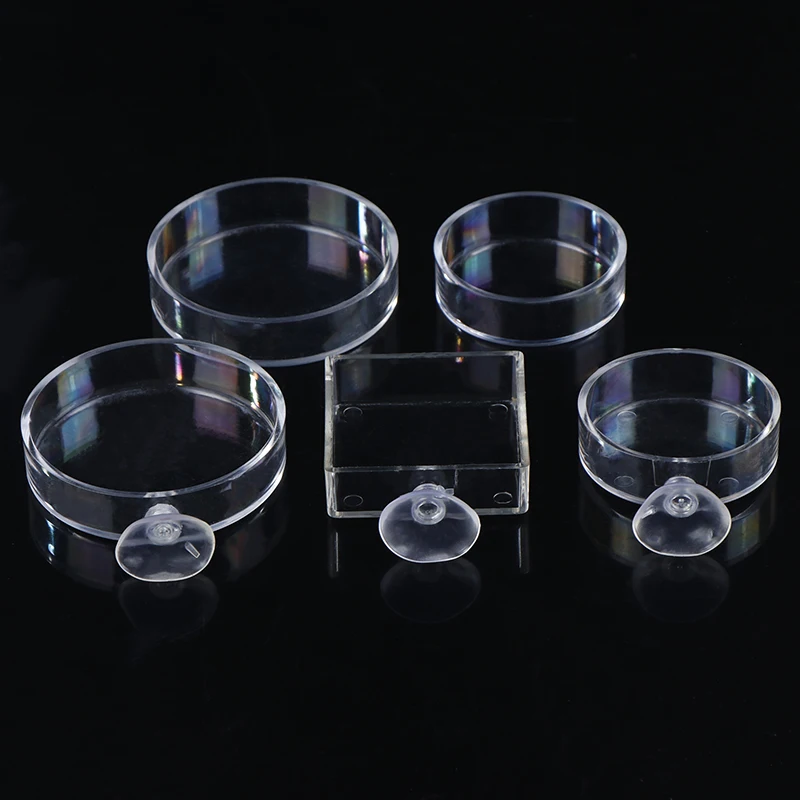 Clear Acrylic Shrimp Feeder Food Dish Aquarium Fish Tank Feeding Cup Fish Feeder Brine Shrimp Eggs Food for Aquarium Accessories