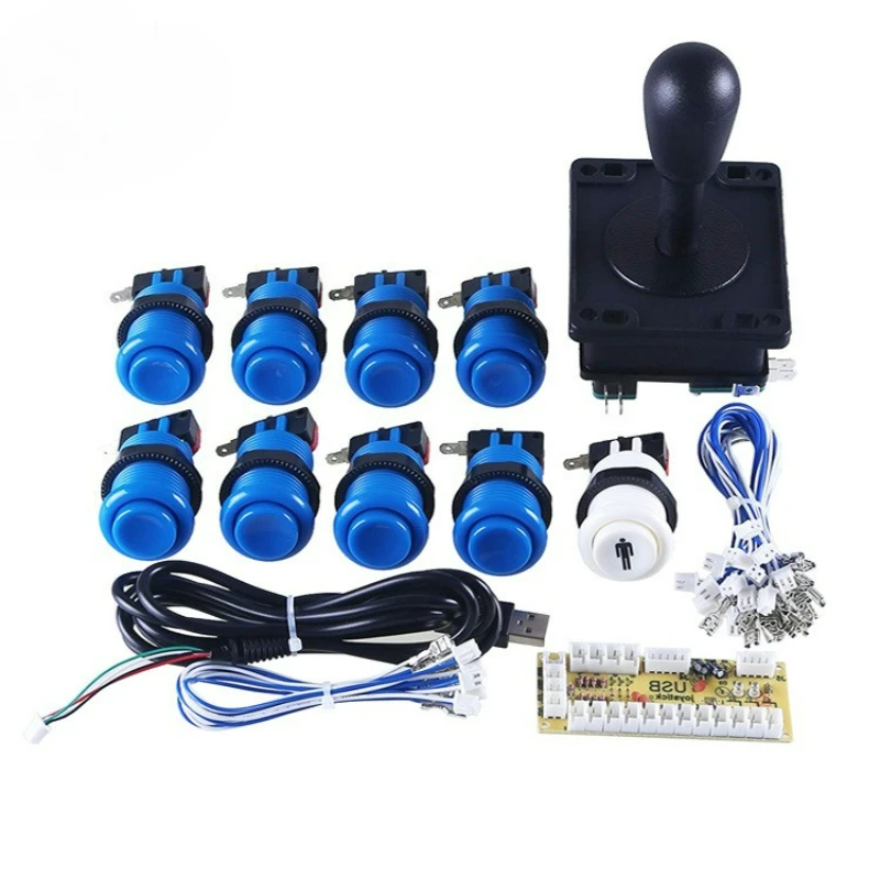 Arcade Joystick DIY Kit with TW Stick American Buttons and Micro Switches Coin Operated Games
