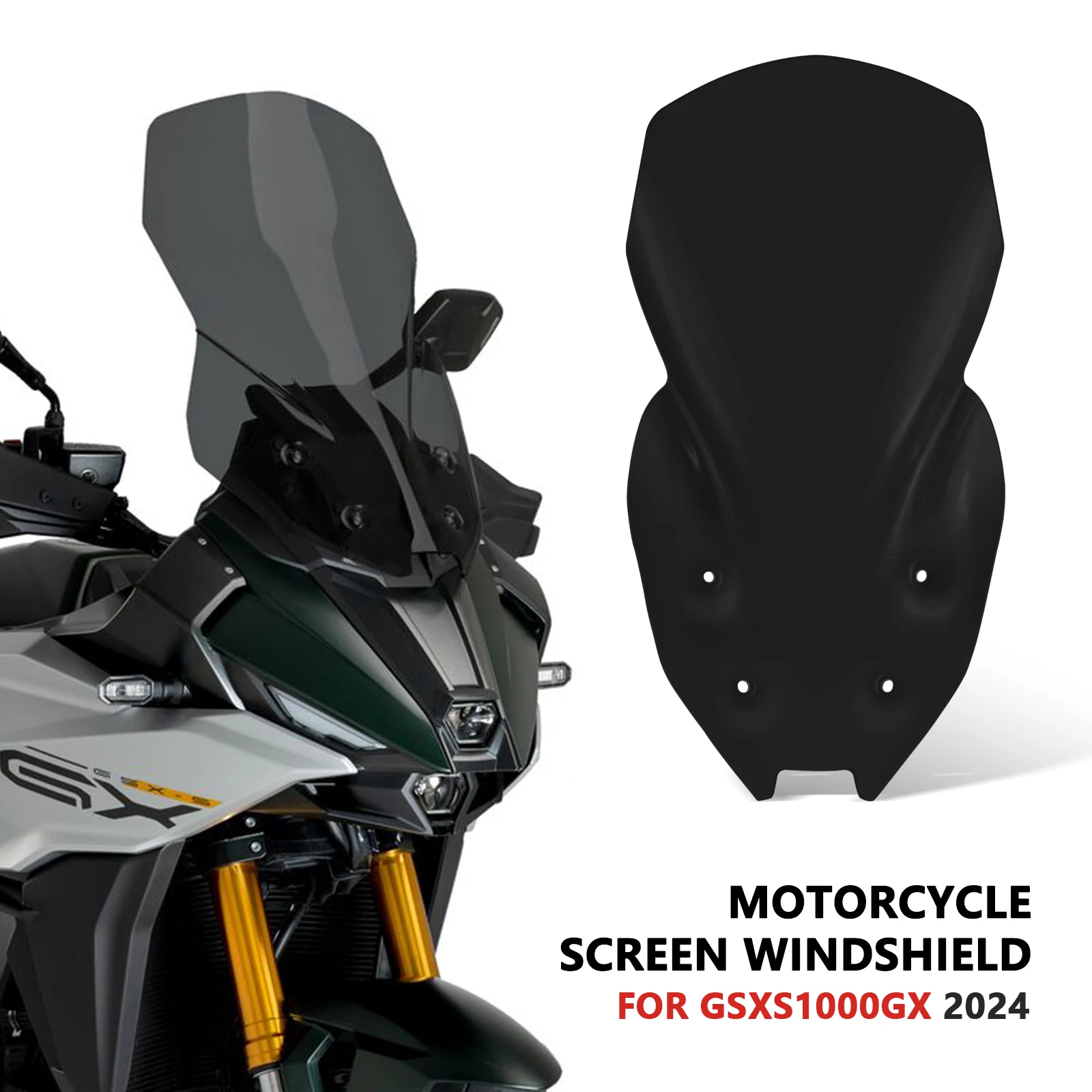 

New Motorcycle Windscreen Front Spoiler Air Deflector Front Windscreen For GSX-S1000GX 2024 GSX S1000 GX 2025 Windshield Covers
