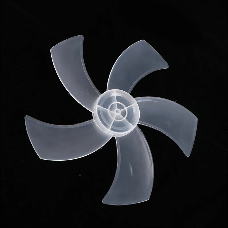 1Pc Large Wind Fan Blade for 16 Inch Household Plastic Fan Blade Five Leaves With Nut Cover For Pedestal Fan Table Fan Wall Fan