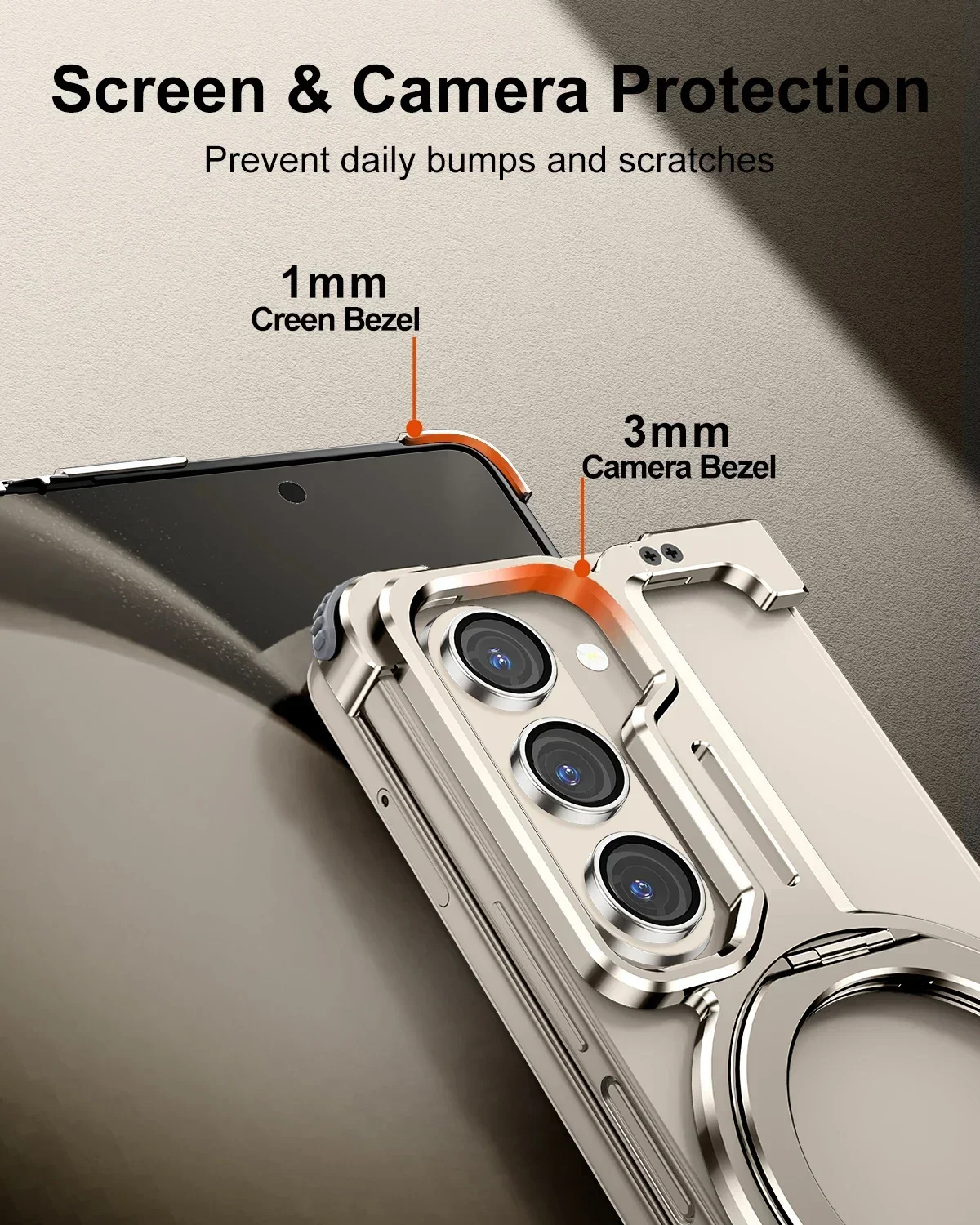 Eary for Z Fold 6 5 Case with Magnetic Stand Magnetic Protective Samsung Galaxy Cover Metals Frameless Bumper Wireless Charging