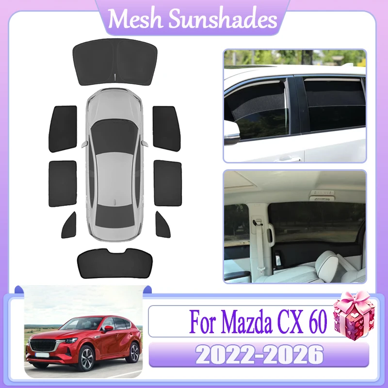

Car Accessories For Mazda CX 60 2022 2023 2024 2025 2026 Windshield Blind Window Body Kits Sun Visor Shade Anti-UV Protection