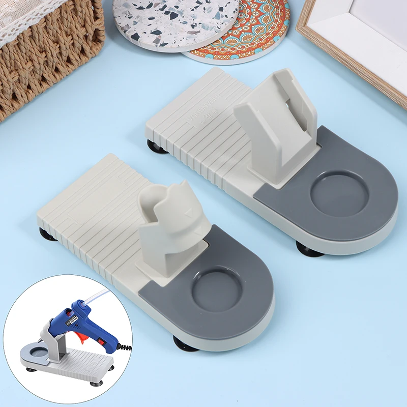 Hot Melt Glue Guns Stand Guns Base Sucker Portable Glue Guns Holder For Handmade DIY Tools Accessories