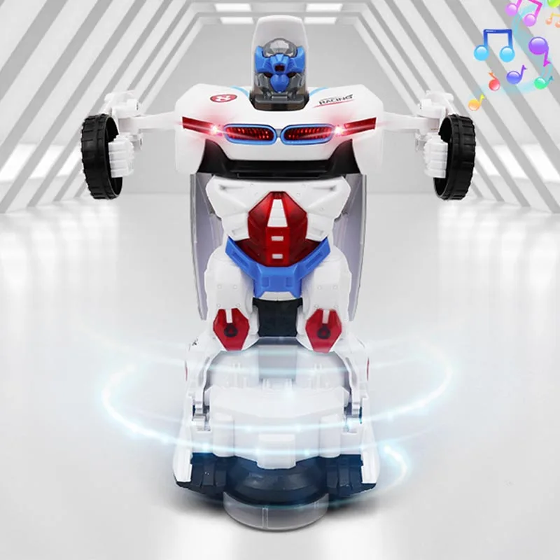 Electric Dancing Deformation Rotating Universal Car Toy Christma Birthday Gift Toys 360 Degree Electric Deformation Rotating Toy
