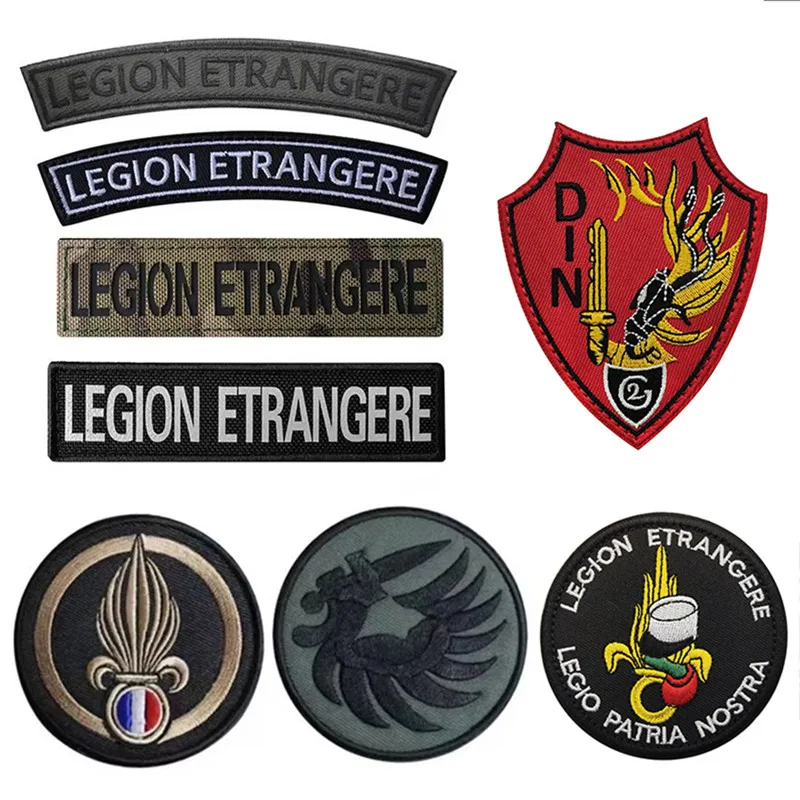 France French Foreign Legion Embroidery Patches Hook & Loop Patch Patches for Clothing Accessory Backpack Armband