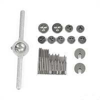New 31Pcs Metric Tap and Die Set Hand Tap Drill Bit Screw Tap HSS Thread Die Wrench Handle Tap and Die Set