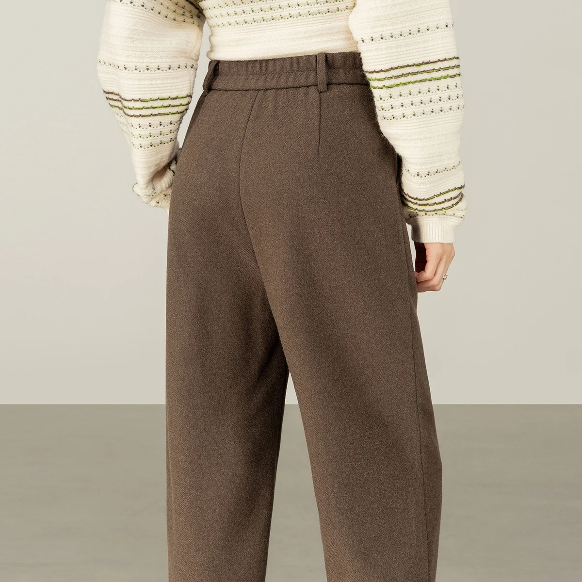 SENTUBILA Harem Pants for Woman Casual Solid Slim-fit Ankle-Length Pants 2025 Autumn Winter Women's Clothing 161KJ6490X