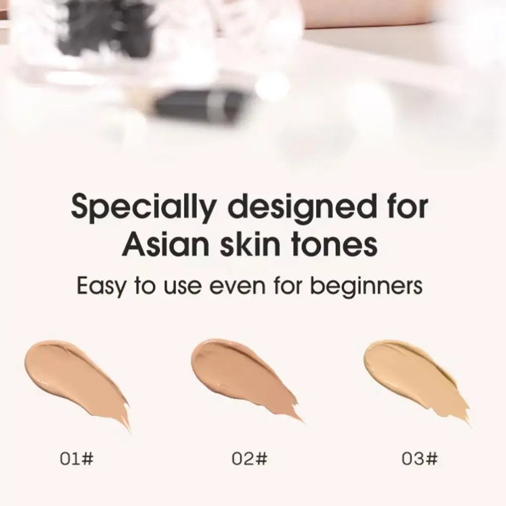 Nuovo correttore liquido 3 colori BB Cream Fondotinta permeabile all'aria Schiarente naturale Trucco Occhi Crema per occhiaie Cosmetico
