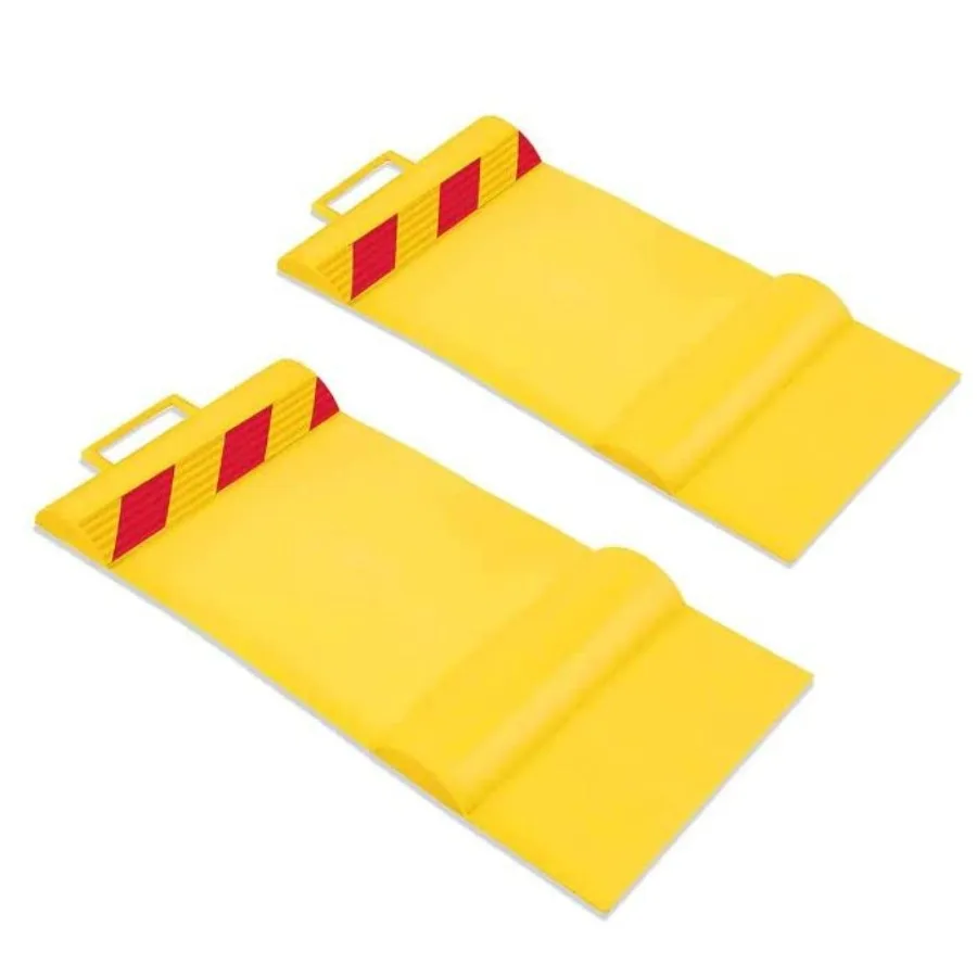 

Car Parking Mat Garage Wheel Stopper Parking Aid Tire Guides for Cars Trucks and Other Vehicles Anti-Skid Grips Easy Install Ad