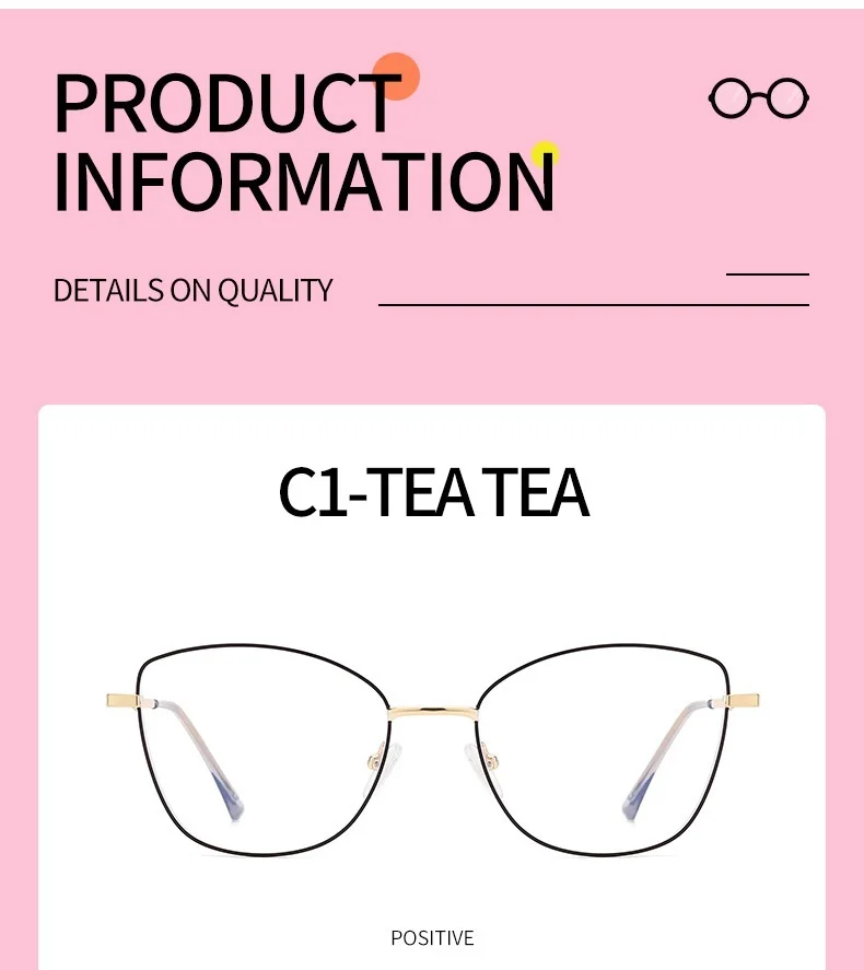 COHK Metall Frauen Cat Eye Sonnenbrille Polarisierte Luxus Marke Design Magnetische Sonnenbrille Clip Auf Optic Brillen Brillen Rahmen – Detail 12