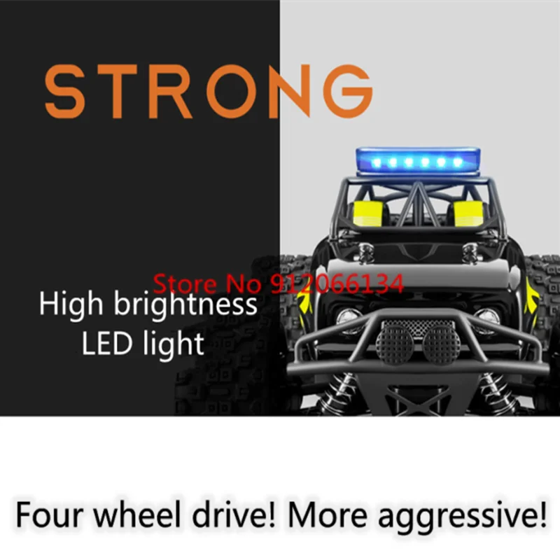 Professionalmente 50 km/h mudança de velocidade contínua caminhão rc de alta velocidade 4wd suspensão independente iluminação led carro de deriva de controle remoto