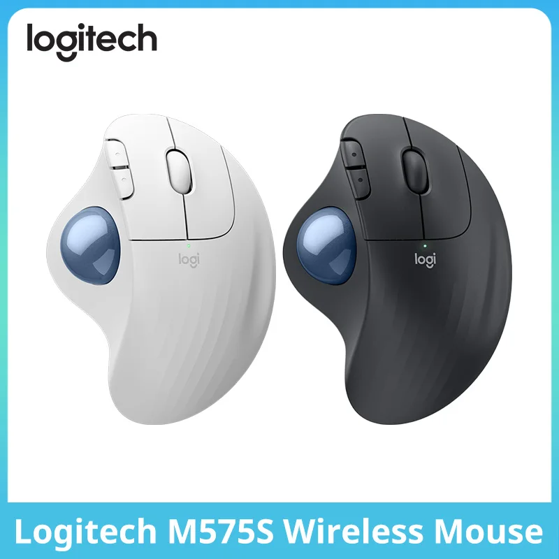 

Logitech ERGO M575s wireless trackball mouse - easy thumb control, precise and smooth tracking, ergonomic and comfortable design