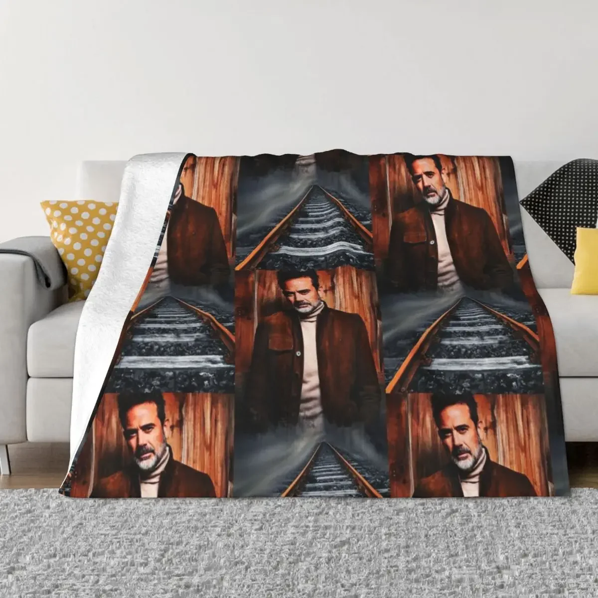 Jeffrey Dean Morgan Throw Blanket Personalized Gift Weighted Blankets