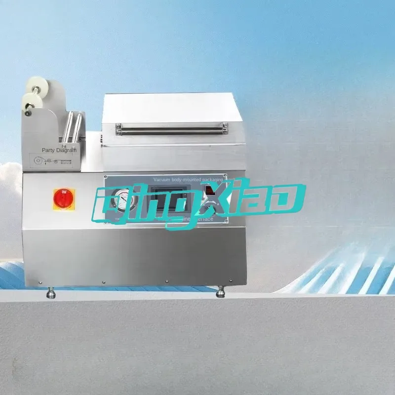 Electric Automatic Vacuum Packaging  Machine Salmon Fresh Meat  Steak Seafood  Lock Fresh Food Packing  Driven Stable  Efficient