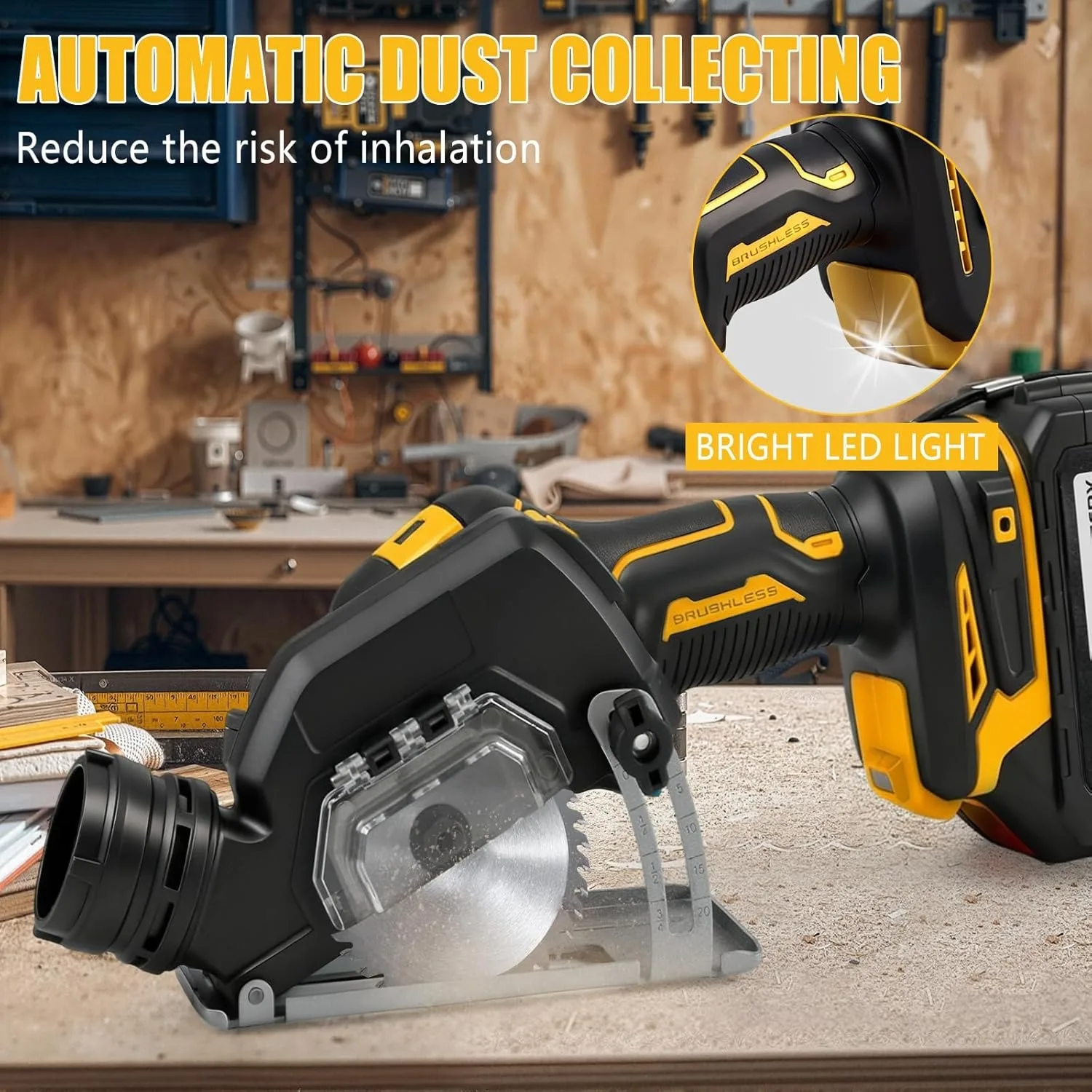 DeWALT Akku-Winkelschleifer 3 Zoll Mini Polier- und Schleifmaschine Elektrische Schneidwerkzeuge für 20V 18V Akku