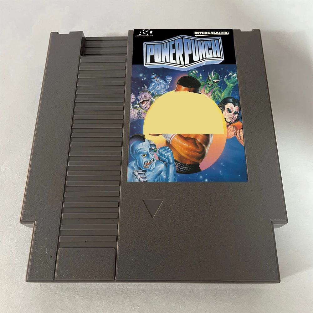 Майк Intergalactic Power Punch для NES Super Games, 72 контакта, 8-битный картридж с игровой картой, для игровой консоли NES в стиле ретро - английский