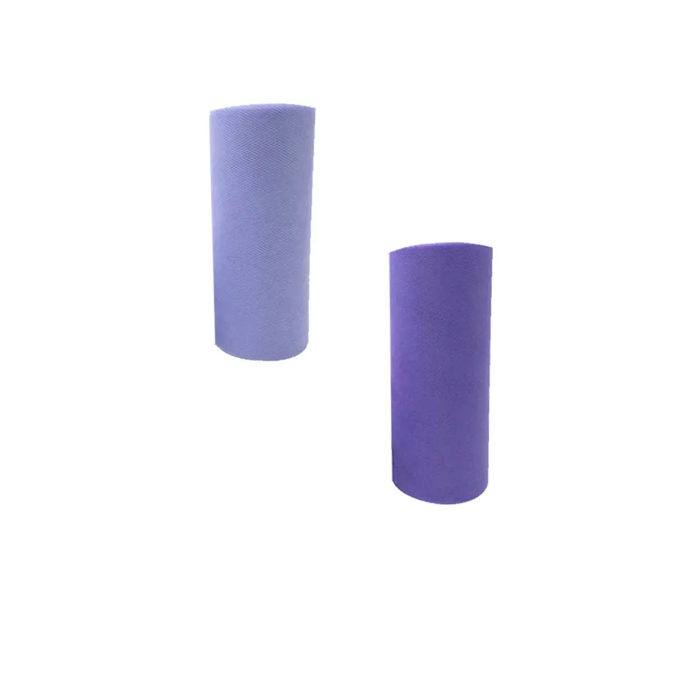 

2 Pcs 6 Inch Tutu Scroll Roll Spool Tulle Roll DIY Craft Gauze for Wedding Dress Decoration Party Supplies (Light Purple, Deep P