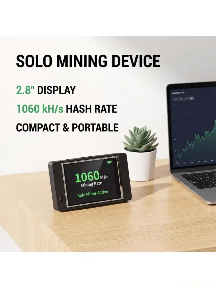 

1060KH/S Blockchain Miner Delivering Power Display Energy Saving Blockchain Mining Device 2.8inch Color Display