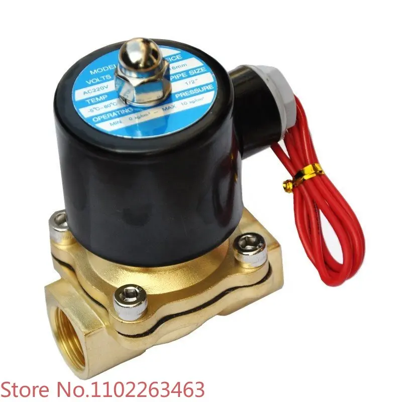 brass and stainless steel air/water/oil/gas medium 0.23~48 cv value solenoid valve for gas heater burner