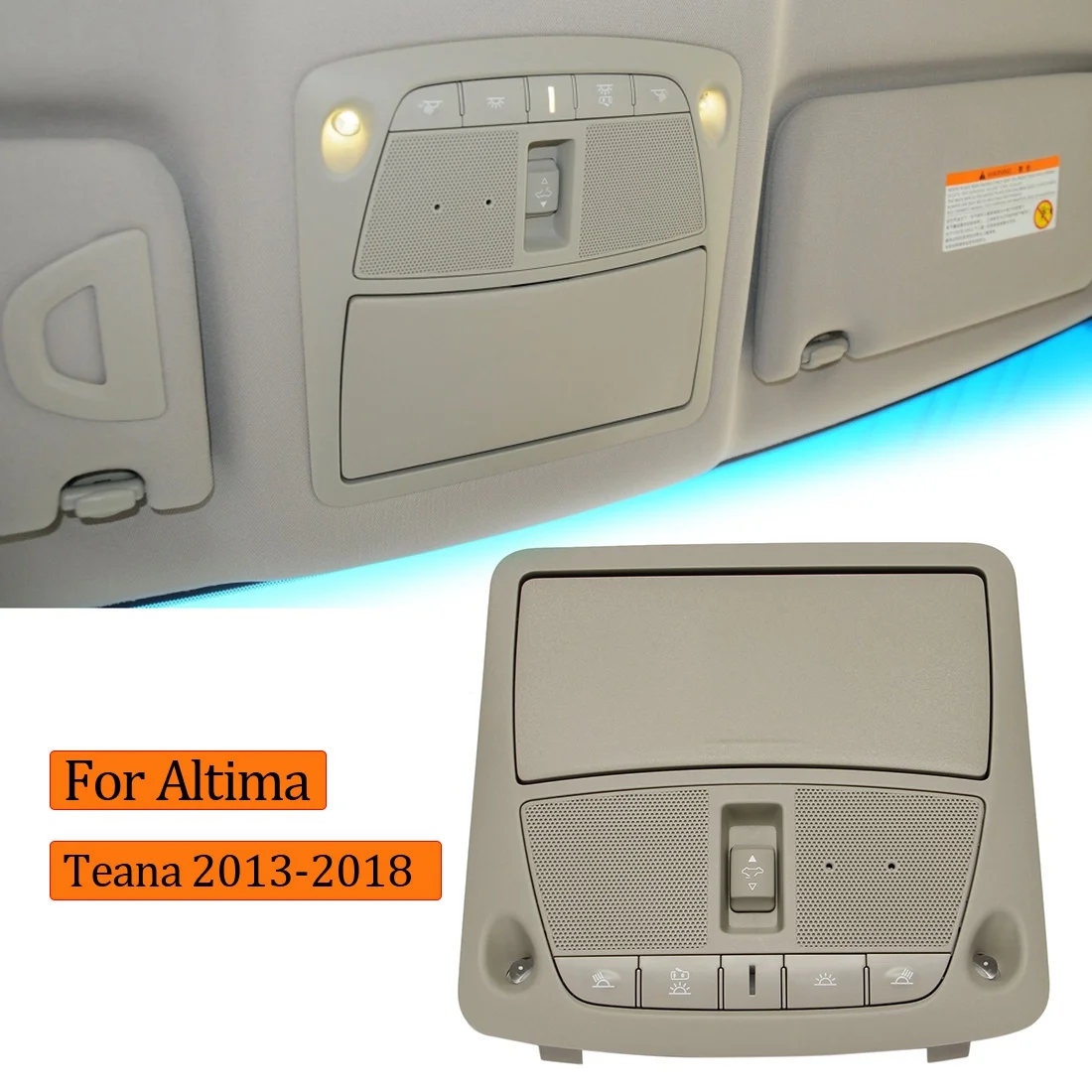 For Nissan Altima Teana 2013-2018 Interior OverHead Map Lamp Reading Light Sunroof Switch Console Assembly 26430-8995D