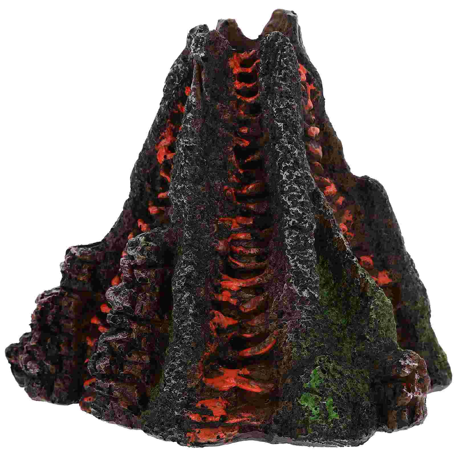 

Fish Tank Landscaping Ornaments Aquarium Underwater Resin Craft Decor Decorative Volcano Layout Crafts Adornment