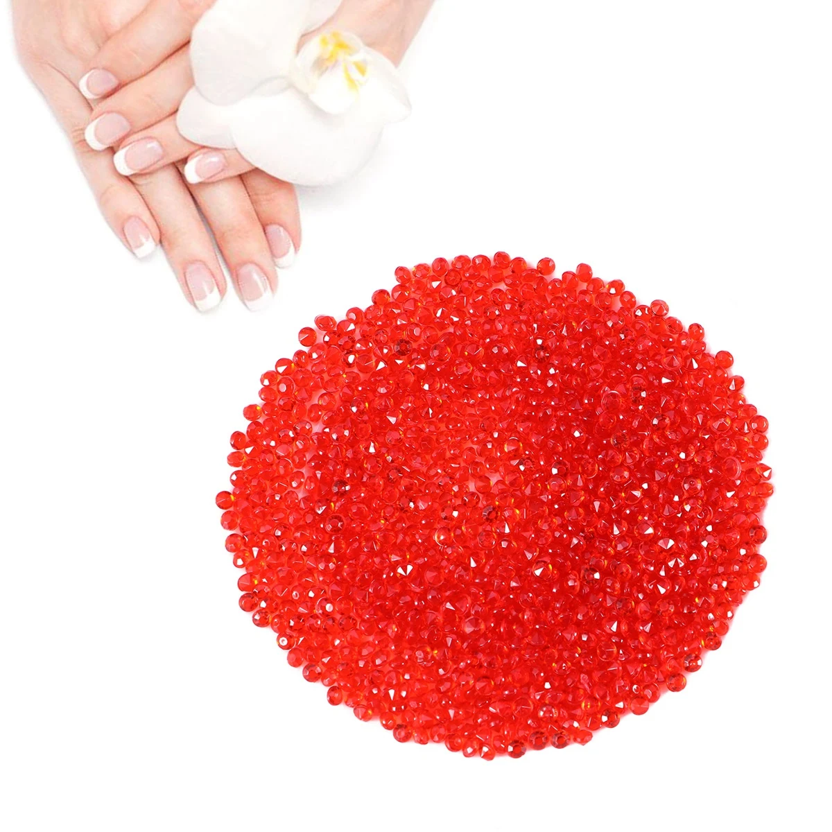 

1000pcs Crystal Rhinestones Bright Color for Nail Acrylic Rhinestone Cloth Phone Case Photo Album Craft Wedding Party