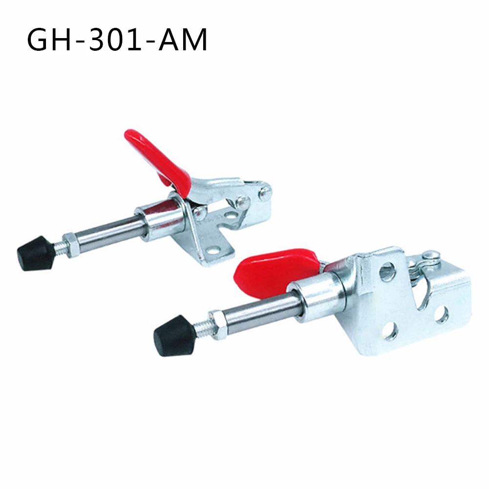 Metal Quick Horizontal Clamp Toggle Clamp 1pc GH-301-A/GH-301-AM Holding Capacity 50kg Push Pull Type HOT SALE