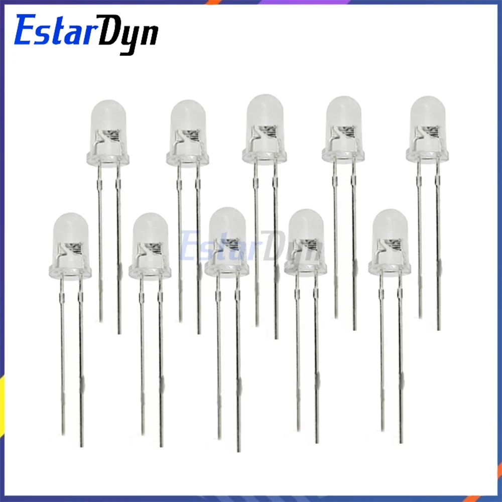10Pcs 3MM 5MM 850nm IR Infrared LED Emitter & Receiver Diode Kit for , ESP32, DIY Projects