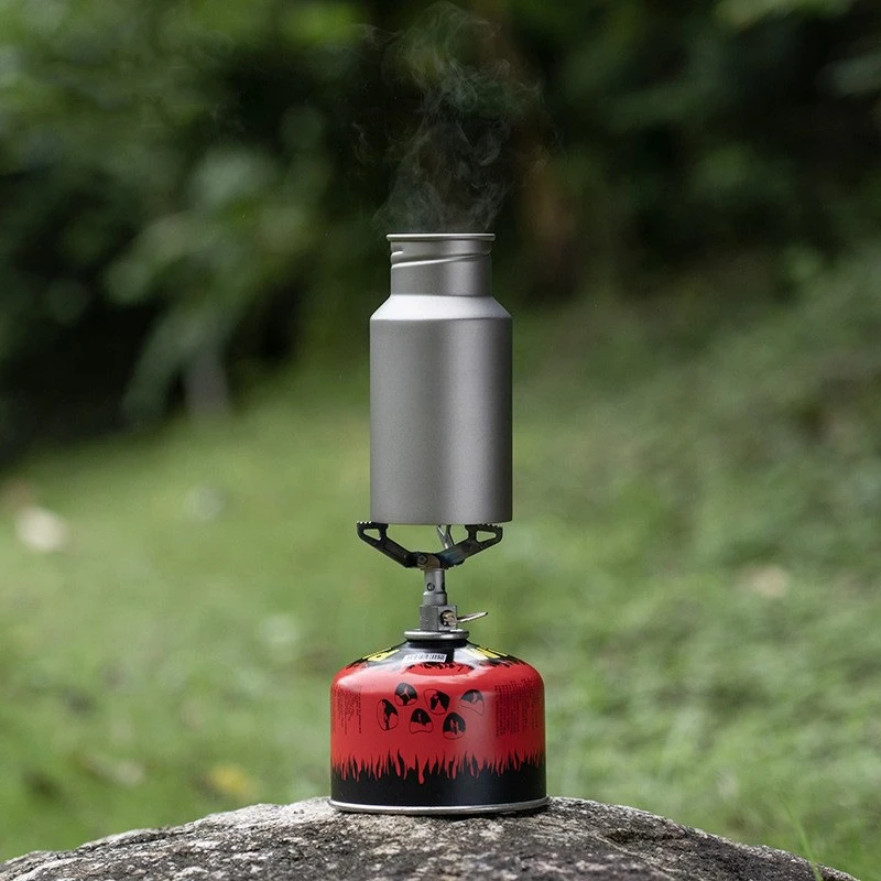 Pure titanium water bottle, lightweight outdoor portable large-capacity travel kettle