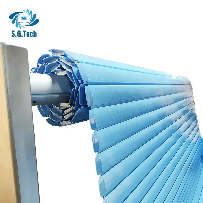 Cubierta de piscina automática de listones de PC de marca de alta calidad impermeable para accesorios de piscina