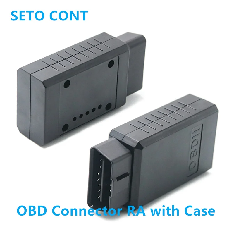

Угловой 16-контактный разъем OBD (12В или 24В) с корпусом OBD2, OEM-сборка, корпус OBDII для автомобильного сканера ELM327 с винтами