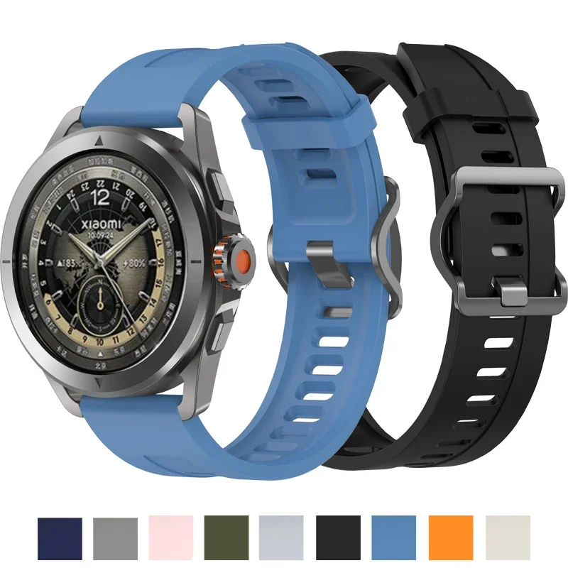 سوار من السيليكون لساعة سامسونج جالاكسي ، سوار معصم مريح لساعة اليد من شركة سامسونج s3 ، وgtr ، و 22 ، و 46