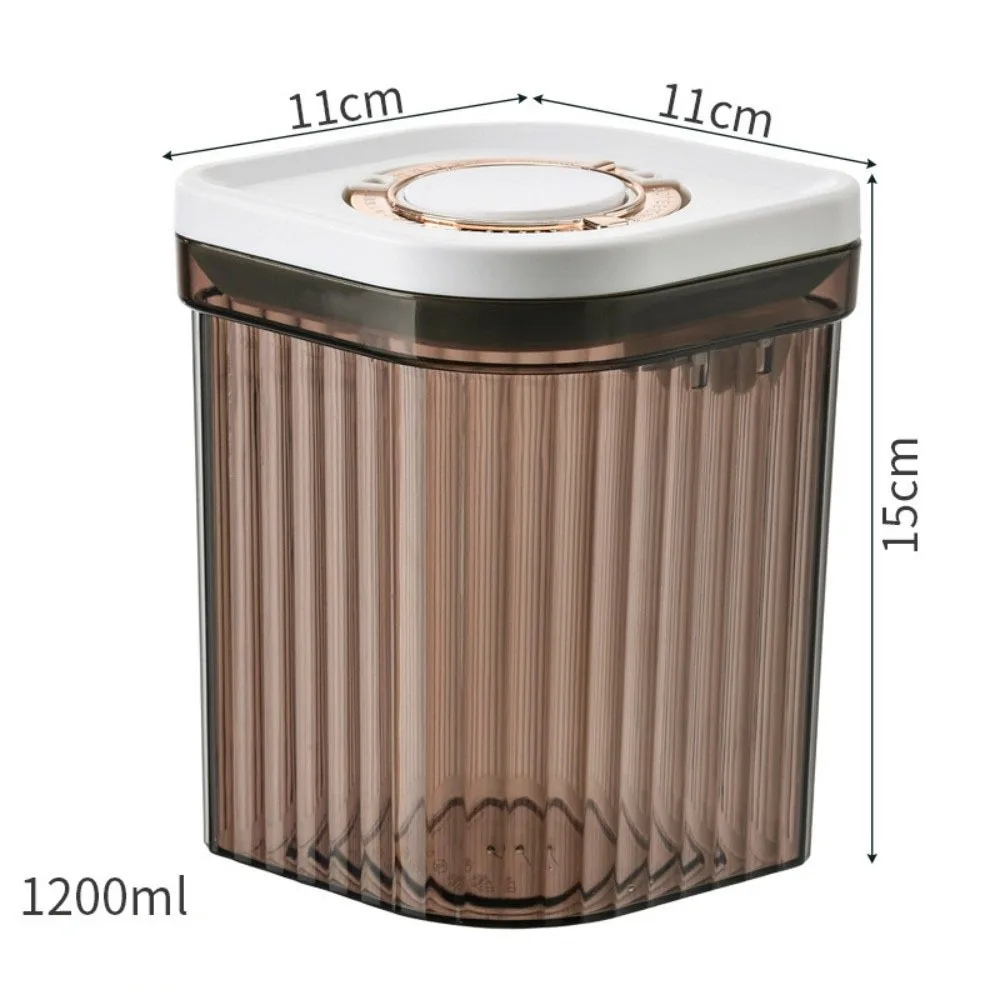 

800/1200ml Milk Powder Container with Spoon Pressed Grains Storage Jar Waterproof Transparent Sealed Rice Flour Can