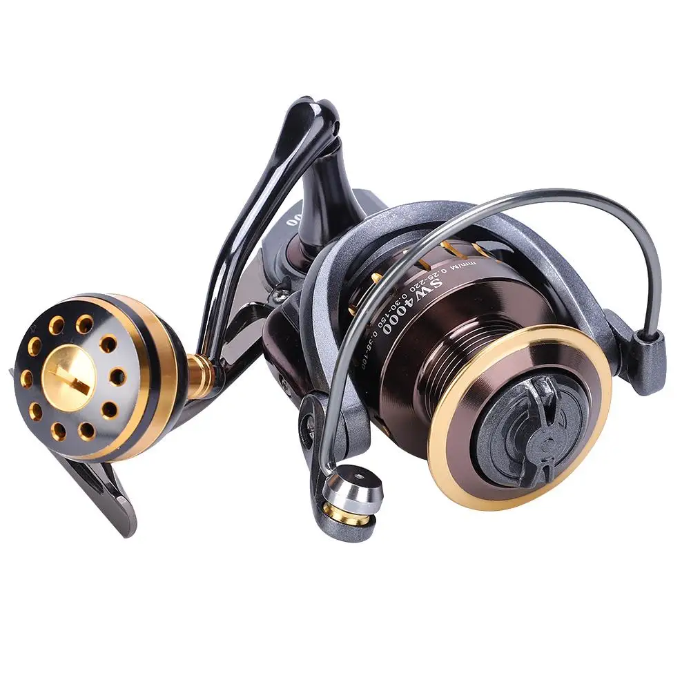 DEUKIO All-Metal Fishing Reel 4+1 5.0:1 Gear Ratio Long Cast Spool SW2000-SW7000