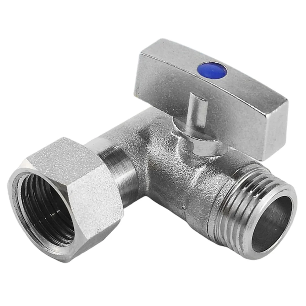 

3 Way Water Connector for Bathroom and For Kitchen Plumbing Stainless Steel Build with Shut Off Valves for Water Flow Control