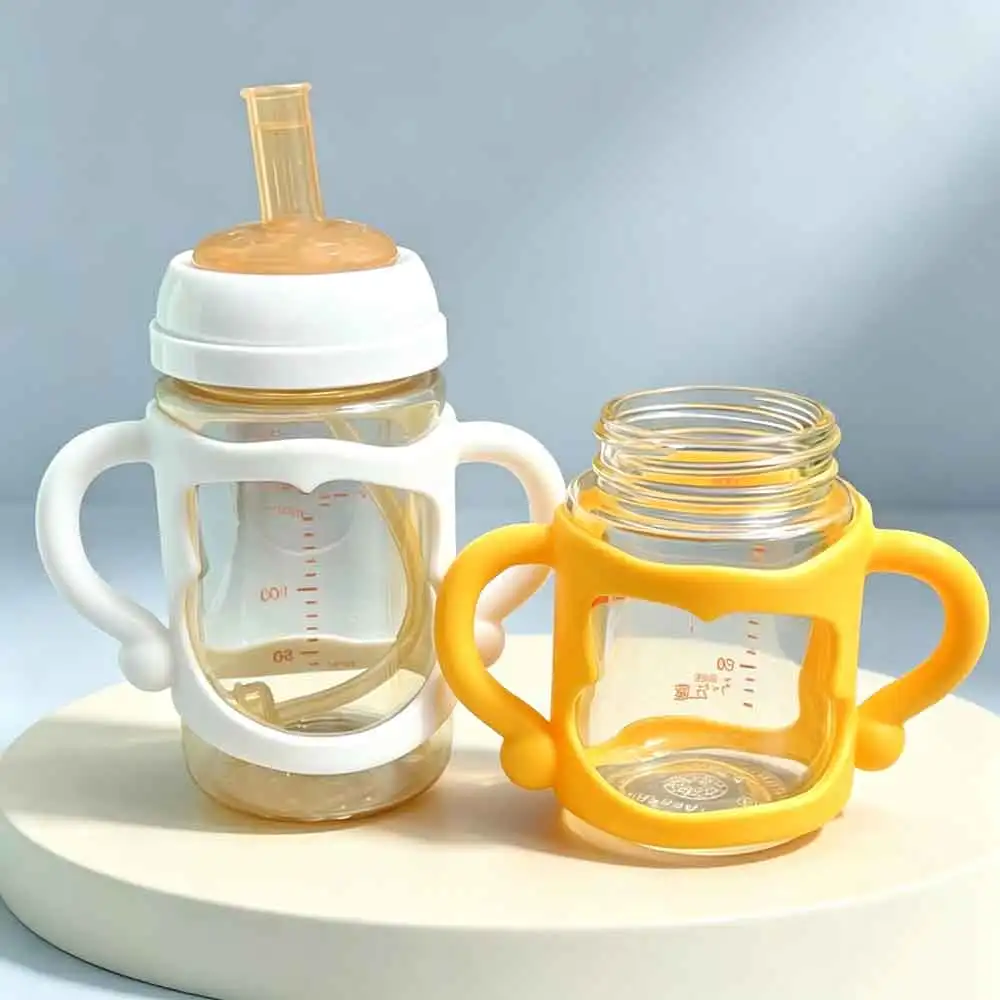 vvocci Silicone Bottle Handle For Narrow Baby Bottles, Easy Grip Handle, Can Accommodate Most Bottles - BPA-free Soft Silicone
