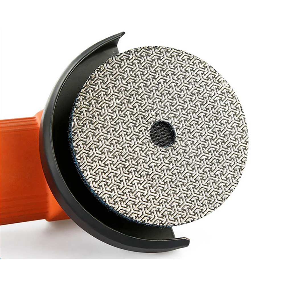 1pcs 4Inch Electroplated Diamond Dry Polishing Pad 60/100/200/400 Grit For Granite Marble Sanding Disc Power Tool