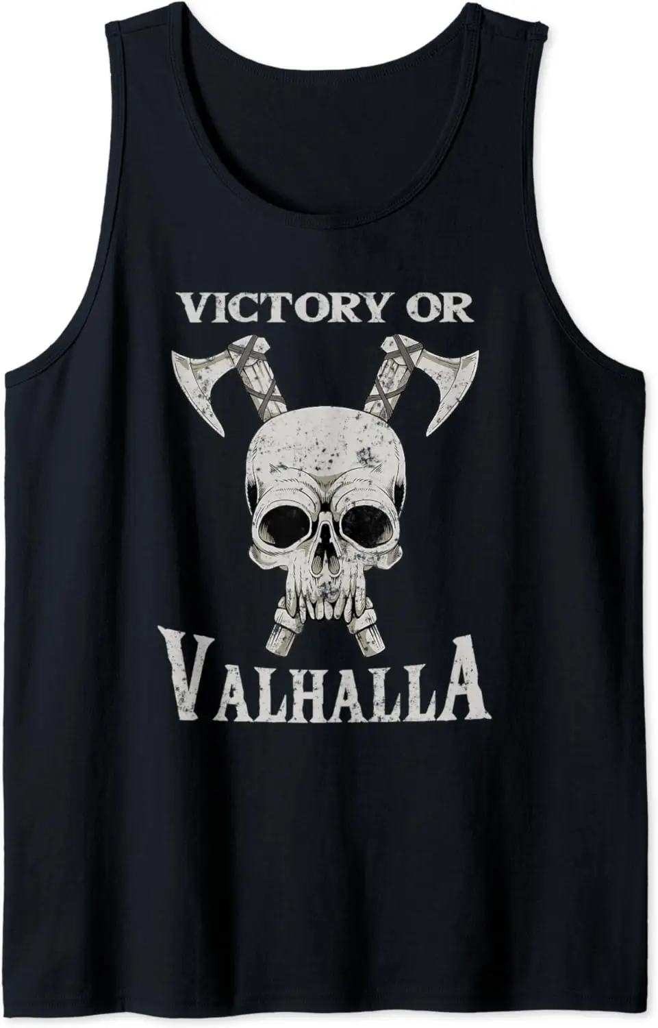 Viking Pagan Gift Norse Mythology Victory Or Valhalla Tank Top