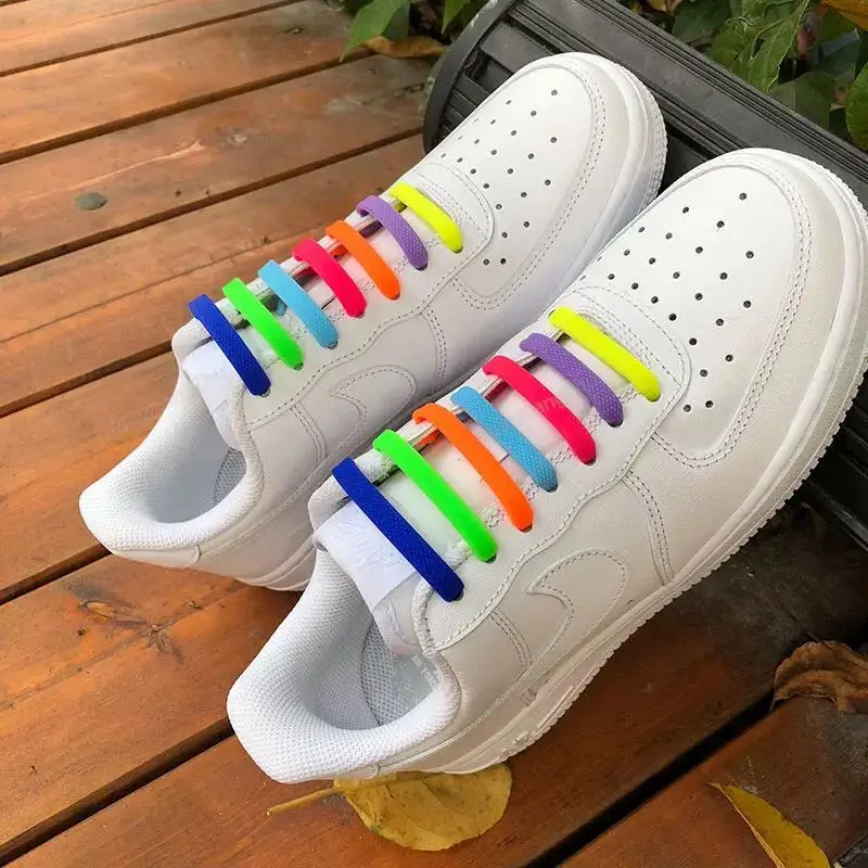 Lacci delle scarpe in Silicone da 16 pezzi per scarpe lacci delle scarpe senza cravatta lacci elastici Sneakers bambini lacci delle scarpe in gomma