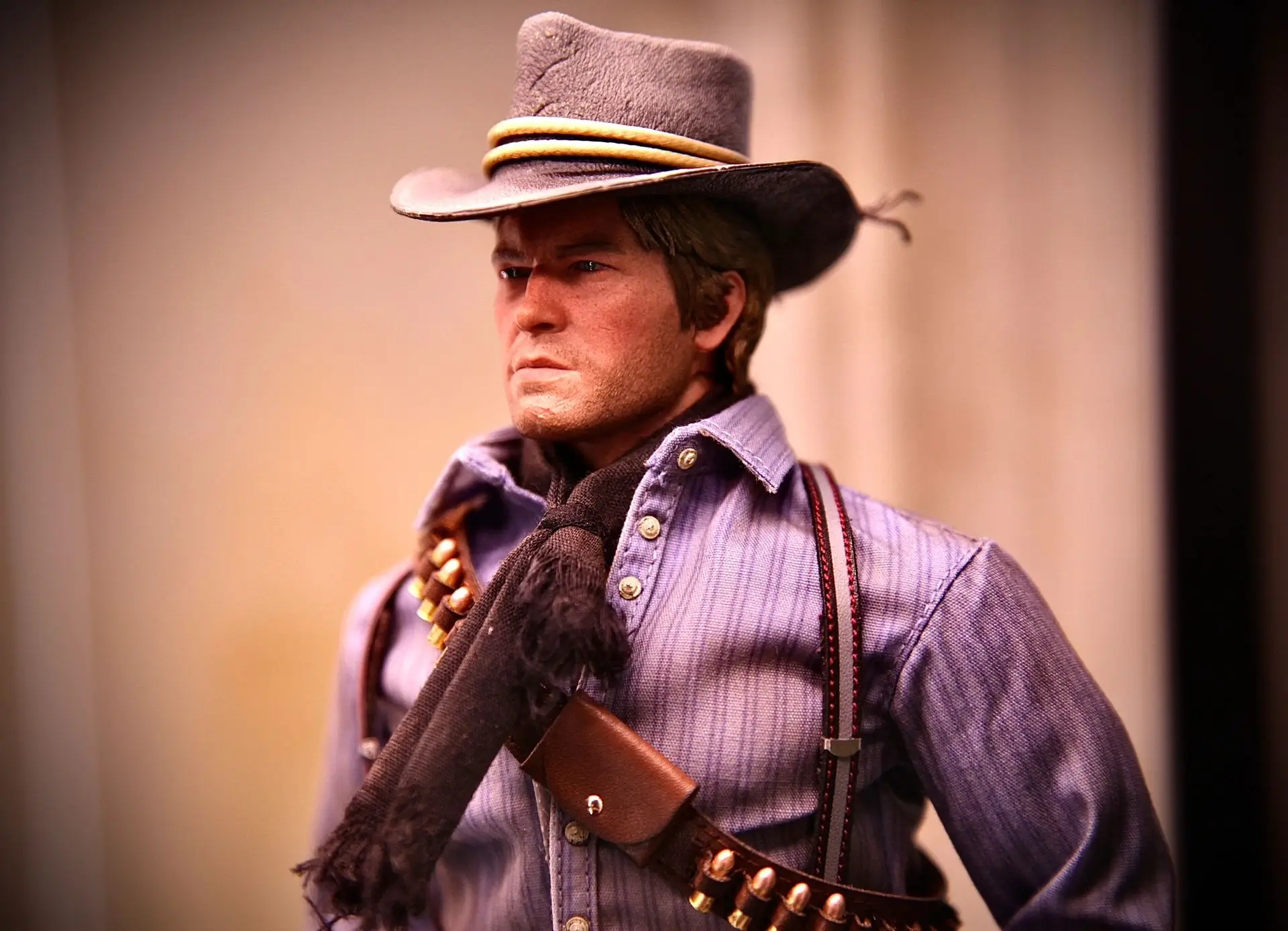 In Stock LIMTOYS LIM008 1/6 Scale Collectible Western Cowboy Arthur Morgan Model 12\'\' Male Soldier Action Figure with 2 Head