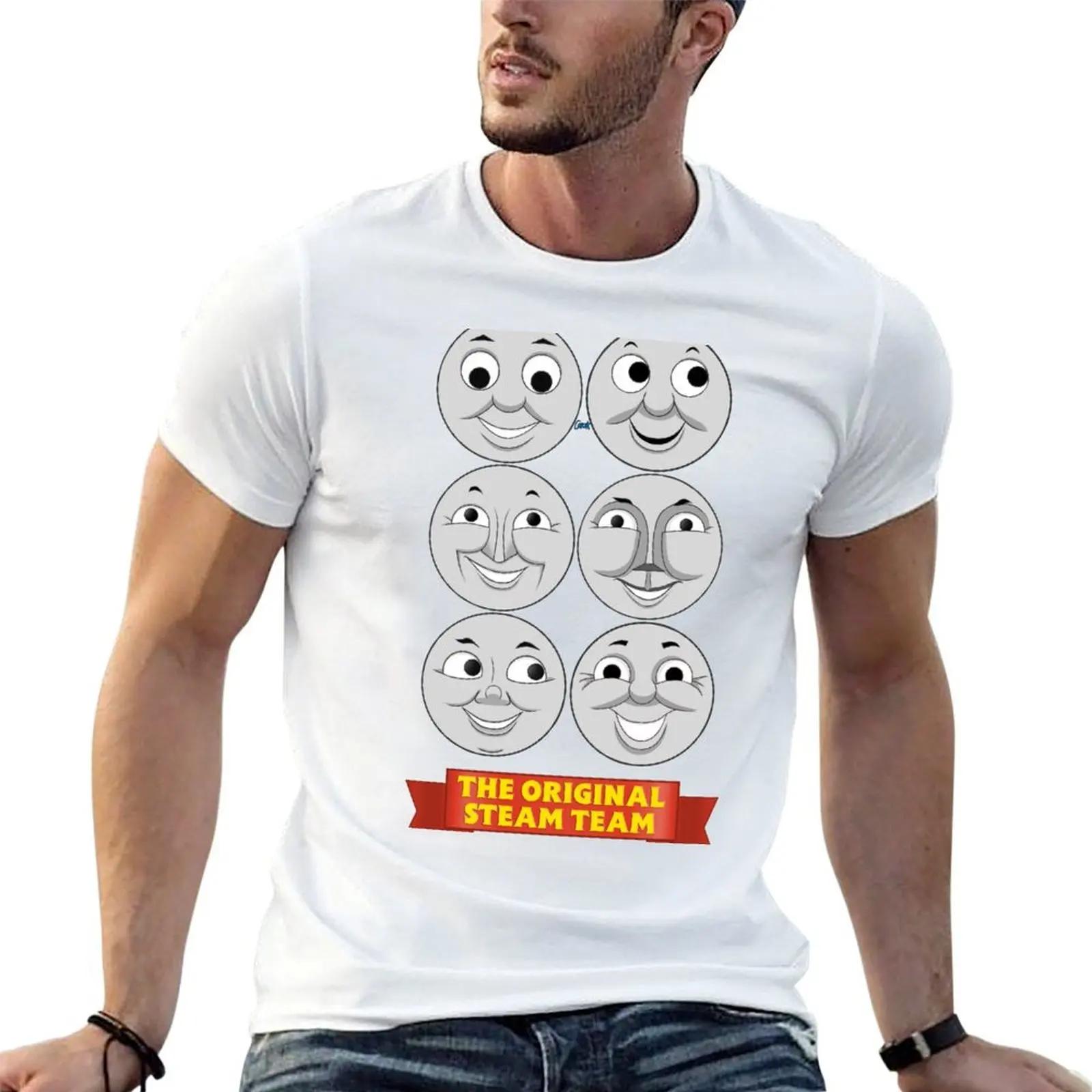 

Steam Team Tile T-Shirt men t shirt cotton 100% man t shirts graphic man t shirts for men T-shirt