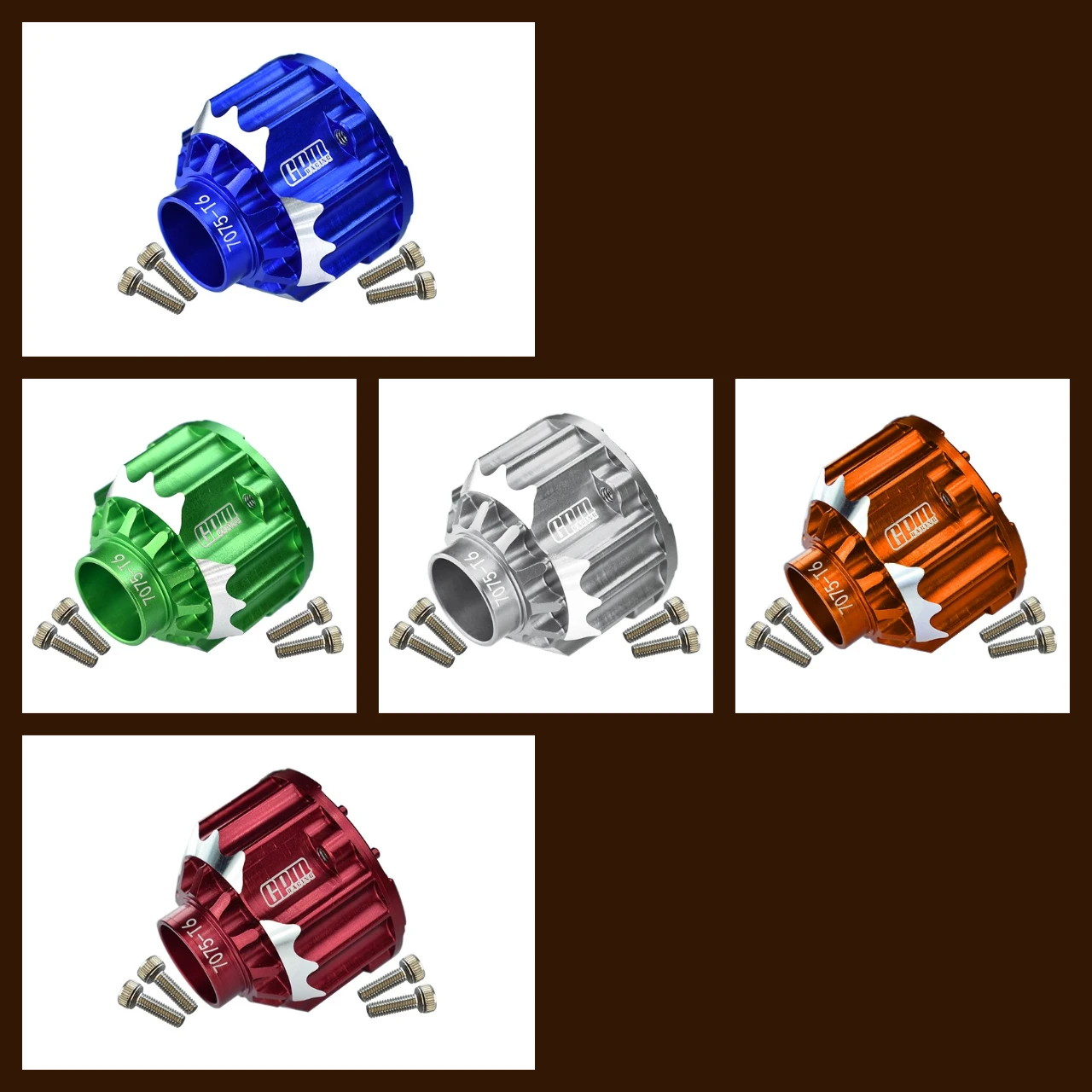 

GPM Alu 7075 Front/Rear Differential Case TRAXXAS 1/5 MAXX 6S/8S,1/6 XRT,1/6 Funco Pro 2WD Sand Car 8S